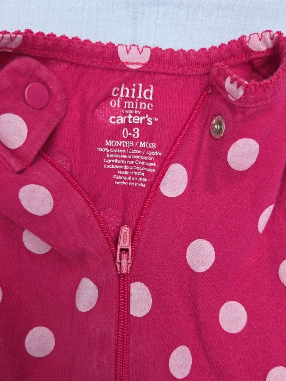 Baby Girl 5-pack Pink Multi Footed Sleepers 0-3 Months